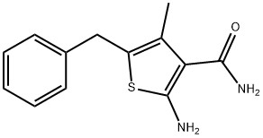 2-AMINO-5-BENZYL-4-METHYL-3-THIOPHENECARBOXAMIDE Structure