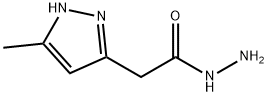 2-(3-甲基-1H-吡唑-5-基)乙酰肼,57245-91-7,结构式