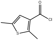 2,5-DIMETHYLTHIOPHENE-3-CARBONYL CHLORIDE 结构式