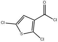 2,5-ジクロロチオフェン-3-カルボニルクロリド 化学構造式