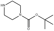 tert-Butyl 1-piperazinecarboxylate Struktur