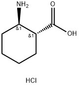 反式-2-氨基环己烷羧酸盐酸盐,57266-57-6,结构式