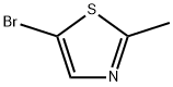 5-ブロモ-2-メチルチアゾール 化学構造式