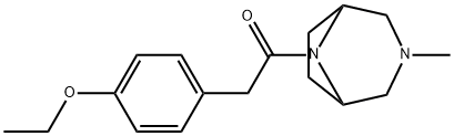 8-(p-Ethoxyphenylacetyl)-3-methyl-3,8-diazabicyclo(3.2.1)octane Struktur