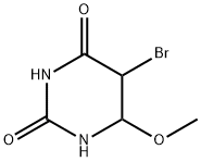 5-bromo-5,6-dihydro-6-methoxyuracil Structure