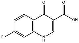4-羟基-7-氯喹啉-3-羧酸 结构式