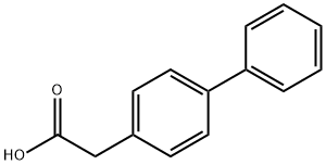 4-Biphenylacetic acid Struktur