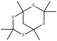 1,3,3,5,7,7-Hexamethyl-2,4,6,8-tetrathiabicyclo[3.3.1]nonane 结构式