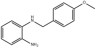 (2-アミノフェニル)(4-メトキシベンジル)アミン 化学構造式