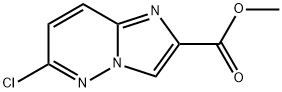 6-クロロイミダゾ[1,2-B]ピリダジン-2-カルボン酸メチル 化学構造式