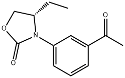 (S)-3-(3-ACETYLPHENYL)-4-ETHYLOXAZOLIDIN-2-ONE Struktur
