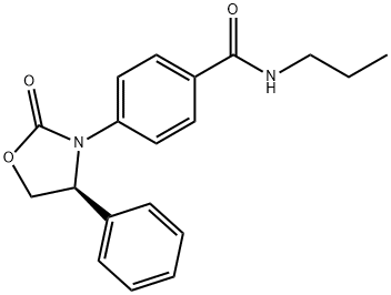 (S)-4-(2-OXO-4-PHENYLOXAZOLIDIN-3-YL)-N-PROPYLBENZAMIDE Structure