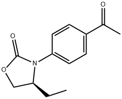 (S)-3-(4-ACETYLPHENYL)-4-ETHYLOXAZOLIDIN-2-ONE Struktur