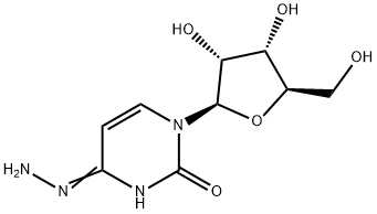3,4-ジヒドロ-1-β-D-リボフラノシル-4-ヒドラゾノピリミジン-2(1H)-オン 化学構造式