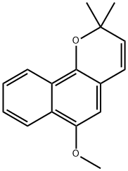 6-METHOXY-2,2-DIMETHYL-2H-BENZO[H]CHROMENE Structure
