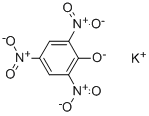 カリウム2,4,6-トリニトロフェノラート 化学構造式