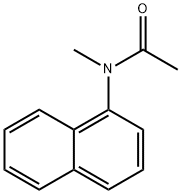 N-メチル-N-(1-ナフチル)アセトアミド 化学構造式