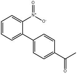 1-(2'-nitro[1,1'-biphenyl]-4-yl)ethan-1-one Struktur