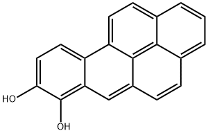 ベンゾ[a]ピレン-7β,8α-ジオール 化学構造式