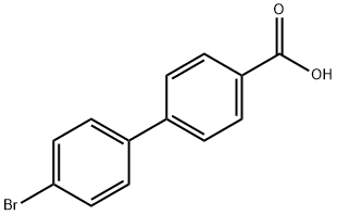 4'-ブロモ[1,1'-ビフェニル]-4-カルボン酸 化学構造式