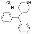 1-benzhydrylpiperazine hydrochloride 结构式