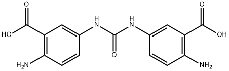 N,N'-bis(3-carboxy-4-aminophenyl)urea 结构式