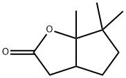 hexahydro-6,6,6a-trimethyl-2H-cyclopenta[b]furan-2-one  Struktur