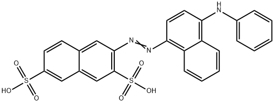 3-(4-ANILINO-1-NAPHTHYLAZO)-2,7-NAPHTHALENEDISULFONIC ACID Struktur