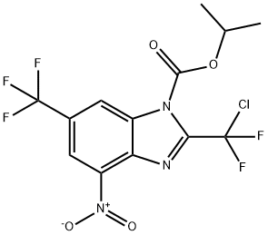 2-(클로로디플루오로메틸)-4-니트로-6-(트리플루오로메틸)-1H-벤즈이미다졸-1-카르복실산이소프로필에스테르