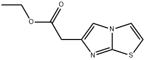 IMIDAZO[2,1-B]THIAZOL-6-YL-ACETIC ACID ETHYL ESTER Struktur