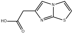 Imidazo[2,1-b]thiazol-6-yl-aceticacid, 57332-75-9, 结构式