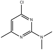 (4-氯-6-甲基嘧啶-2-基)二甲基胺, 5734-62-3, 结构式