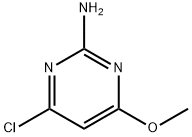 2-アミノ-4-クロロ-6-メトキシピリミジン 化学構造式