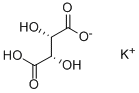 L-酒石酸水素カリウム,d-酒石酸水素カリウム 化学構造式