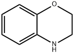3,4-ジヒドロ-2H-1,4-ベンゾオキサジン 化学構造式