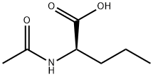 (2R)-2-(アセチルアミノ)ペンタン酸 化学構造式