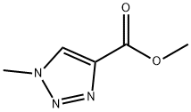 1-メチル-1H-1,2,3-トリアゾール-4-カルボン酸メチル 化学構造式