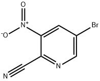 5-ブロモ-2-シアノ-3-ニトロピリジン 化学構造式