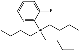 3-FLUORO-2-(TRIBUTYLSTANNYL)PYRIDINE Structure