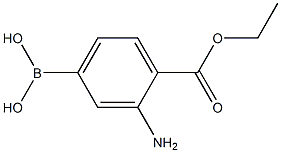 Benzoic acid, 2-amino-4-borono-, 1-ethyl ester (9CI) Struktur