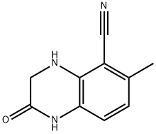 5-Quinoxalinecarbonitrile,1,2,3,4-tetrahydro-6-methyl-2-oxo-(9CI) Structure