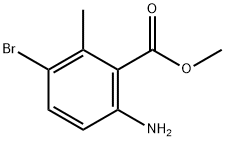 6-氨基-3-溴-2-甲基苯甲酸甲酯, 573692-58-7, 结构式