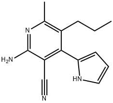 3-Pyridinecarbonitrile,2-amino-6-methyl-5-propyl-4-(1H-pyrrol-2-yl)-(9CI)|