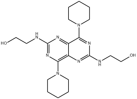 2,6-BIS(2-HYDROXYETHYLAMINO)-4,8-DIPIPERIDINOPYRIMIDO(5,4-D)PYRIMIDINEDIPYRIDAMOLE Structure