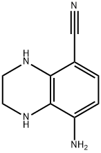 5-Quinoxalinecarbonitrile,  8-amino-1,2,3,4-tetrahydro- Structure