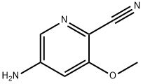 5-氨基-2-氰基-3-甲氧基吡啶 结构式