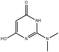 2-(ジメチルアミノ)-4,6-ピリミジンジオール 化学構造式