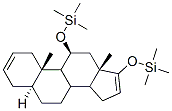 Silane, [[(5alpha,11beta)-androsta-2,16-diene-11,17-diyl]bis(oxy)]bis[ trimethyl- Struktur