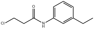 3-クロロ-N-(3-エチルフェニル)プロパンアミド 化学構造式