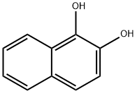 1,2-ジヒドロキシナフタレン 化学構造式
